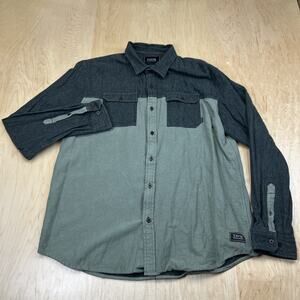 TAVIK Men’s XL Button Up Shirt Colorblock Long Sleeve Casual Workwear